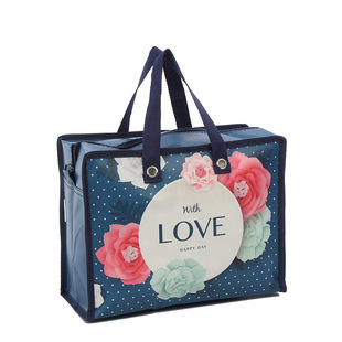 Factory direct supply creative home supplies PP non-woven bag medium handbag lunch bag cosmetics storage bag