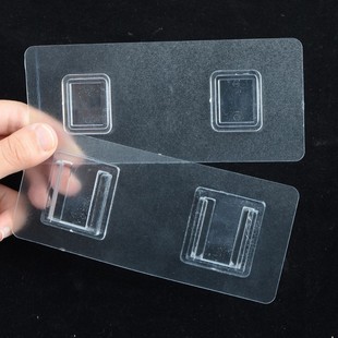Storage Rack Patch Thickened Plastic Hook Multifunctional Transparent Letter Snap Punch-Free Wall Fixing Adhesive Paste
