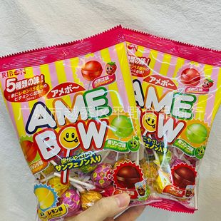 Wholesale Japanese Imported RIBO Lollipop Soda 5 Fruit-flavored Wedding Candy Kidsren's Candy 120g 5 Pieces