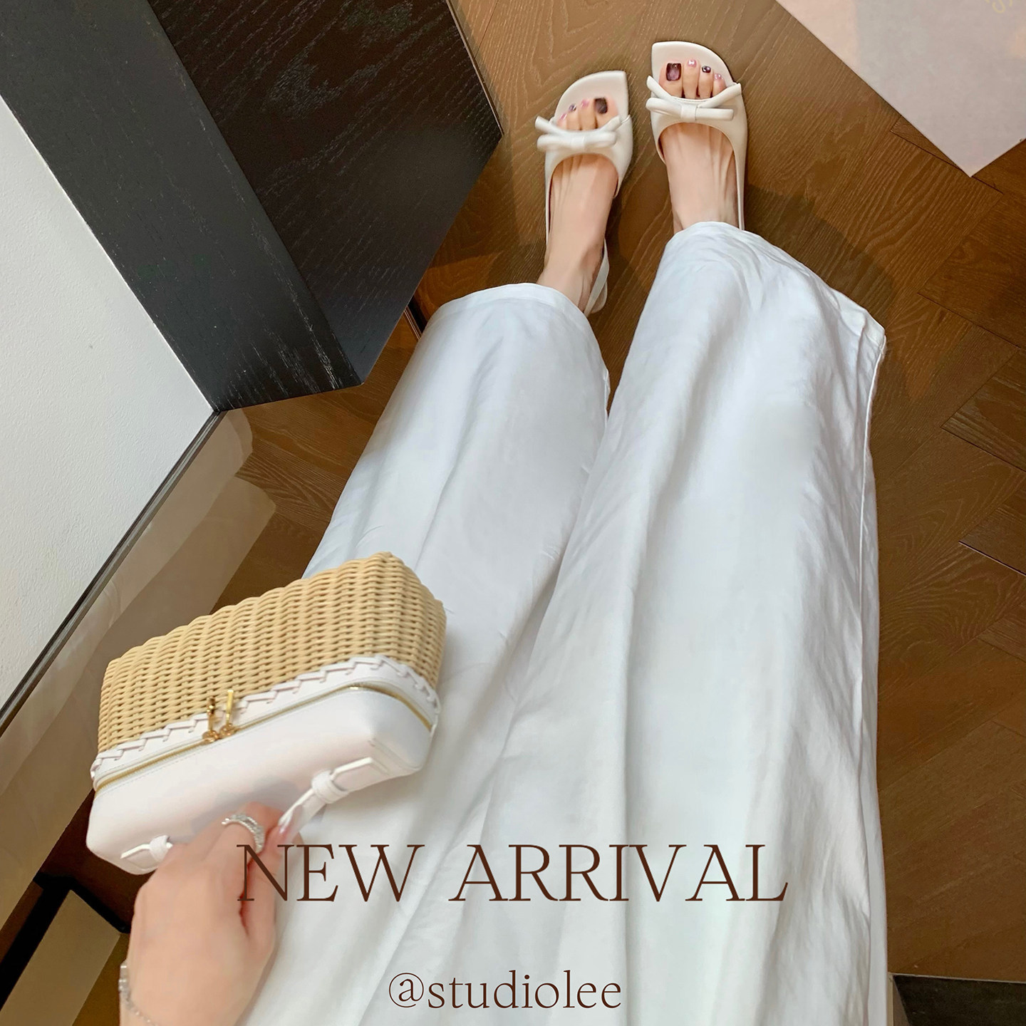 Sheepskin version ~ Elegant women's sandals, summer style, bow-embellished open-toe high heels, chunky heels, absolutely gorgeous and comfortable Roman sandals