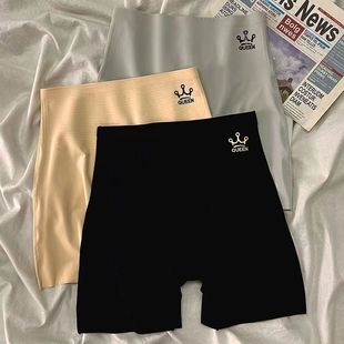 Traceless Safety Underwear Women's Summer Anti-walking Abdominal Tinker Hip Thin plus size High Waist Women's Base Shorts