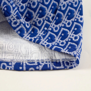 European and American Trend All-match Four Seasons Men's and Women's New DI Jacquard Casual Shorts Letter Pattern Flat for Cross-border European Goods