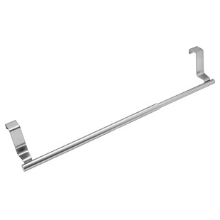 in stock Hanging Stainless Steel Towel Rack Non-perforated Towel Bar Bathroom Single-pole Towel Rack Cabinet Door Hanging Rack