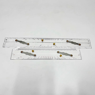 IMPA371001/371002 Marine Navigation Professional Parallel Ruler 450/600mm Pull Parallel Ruler Mapping