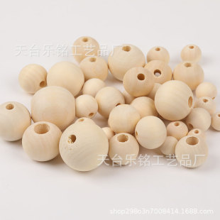 Large hole wood beads 6-50mm log color beaded wood beads DIY accessories loose beads by catty wholesale spot supply