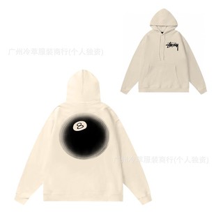 A generation of autumn and winter new fashion brand Stu classic letter printing parade hooded terry sweater coat cross-border