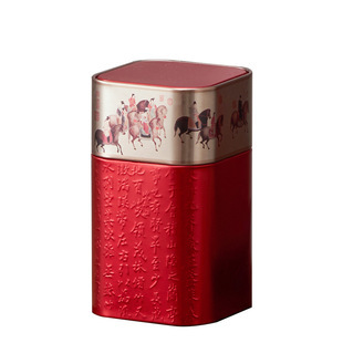 Box Small 50g Square Creative Tinplate Storage Tea Black Tea Dahongpao Broken Silver Jin Junmei Empty Tea Pot