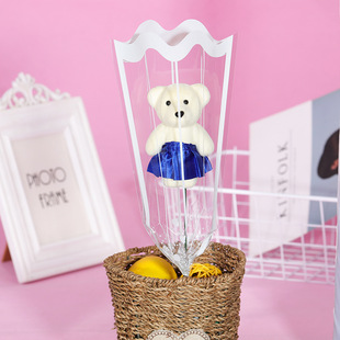 Single Bear bouquet 520 Valentine's Day 38 Women's Day Mother's Day gift cartoon simulation bouquet