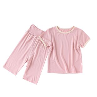 Baby Clothes Summer Modal suit Boys and Girls Baby High Waist Belly Protectors Two-piece Newborn Thin suit