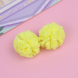 2.5cm Korean-style Elastic Mesh Ball DIY Hand-made Lace Hair Ball Children's Hairpin Bow Accessories