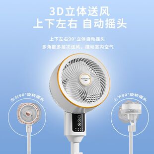 Nanjiren Air Circulation Fan Household Electric Fan Quiet Energy Saving Taiwan Stand Wind Floor Fan Remote Control Flat Fan