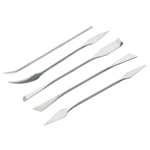 Ceramic carving stainless steel clay sculpture knife oil painting knife tool 5-piece ceramic modeling carving clay sculpture tool