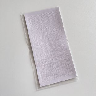 Bronzing silver case English letter stickers Korean Polaroid photos no chance paper goo card decoration DIY stickers