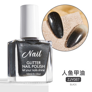 Internet Celebrity Same Style Fresh Aurora Light Shining Pearlescent Nail Polish Fine Shining Pearlescent Gentle White Nail Art Shop Use