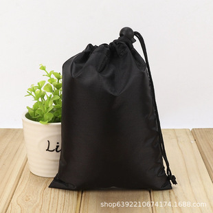 Polyester Oxford cloth drawstring bag drawstring pocket sports storage bag rope skipping down jacket storage bag manufacturer