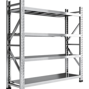 Factory Direct Sales Customized Various 304 Stainless Steel Shelves Heavy-Duty Shelves Multi-Layer Adjustable Storage Shelves Moisture-Proof Racks