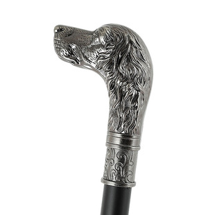 Cross-border specially for dog head carved metal crutch 12 zodiac cosplay gentleman stick old man civilized stick