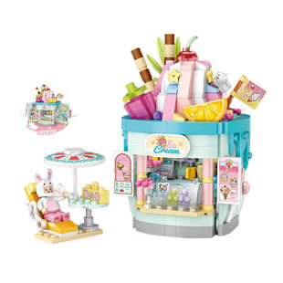 LOZ Cake Shop Bakery Playground Series Коллекция строительных блоков Маленькие частицы Street View Детская развивающая игрушка 1745