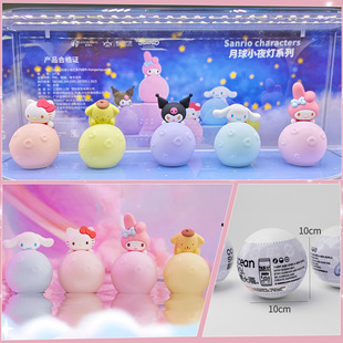 Подлинная Sanrio Луна Ночной Свет Culomi Big Ear Dog Симпатичные Украшения Мечта Спящая Анимация Периферийная Оптовая