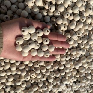 Factory wholesale spot defective polishing beads special round wood beads clearance flawed polishing beads direct supply