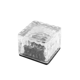 Solar Ice Brick Light 4led Outdoor Waterproof Courtyard Induction Light Garden Lawn Square Landscape Decorative Buried Light