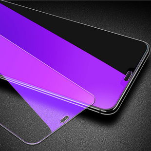 Suitable for iphone16 purple light tempered film Apple 15Pro max anti-myopia 14 mobile phone anti-blue light film 13Pro