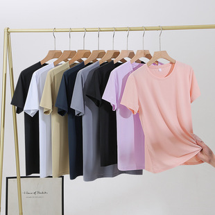 Quick-drying clothes for men and women with thin outdoor quick-drying round neck short-sleeved T-shirt camouflage quick-drying sweat-wicking loose round neck T