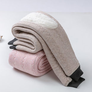 Children's Wool Warm Pants Winter fleece-lined Thickened Cotton Pants for Boys and Girls