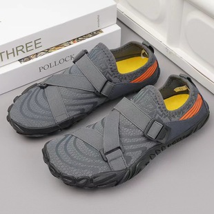 Outdoor Beach Shoes Men's and Women's Swimming Diving Wading Shoes Couple's Non-Slip Tracing Shoes Hiking Five-Finger Fitness Hiking Shoes