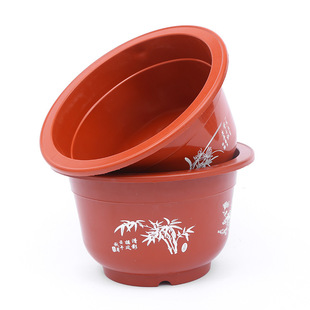 230 plastic flower pot spot wholesale round household fleshy green rose flower planting plastic flower pot wholesale