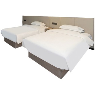 Rental room bedroom bed hotel furniture standard room full Apartment Hotel small apartment single bed hotel bed frame plate type