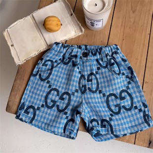 Children's Shorts 2025 Summer Boys' Japanese Explosions Full Print Old Flower Prellis Pants Baby Children's Fashionable Five-point Pants Trendy