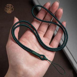 Polyester extended mobile phone case lanyard anti-loss lanyard neck rope high-value simple hand-woven ring key