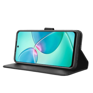 Для передачи звука Infinix Note 12I/X6819 Чехол для мобильного телефона ремешок для карт ромбовидный узор флип кожаный чехол завод