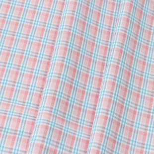 Polyester cotton yarn-dyed contrast Plaid Korean dress halter shirt children's clothing fabric dyed before woven fabric