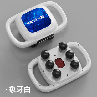 Cross-border six-head fascia gun multi-function massager professional grade four high frequency vibration massage muscle relaxation home