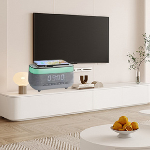 Cross-border special for new smart bluetooth speaker creative desktop night light audio wireless charger bedside atmosphere light