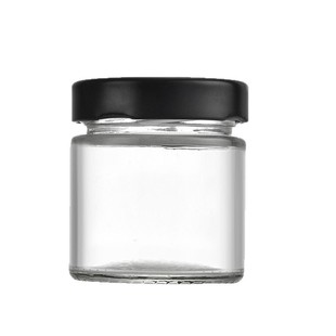 Sealed glass pickles bottle household honey packaging bottle transparent bird's nest chili sauce jam bottle with lid in stock wholesale