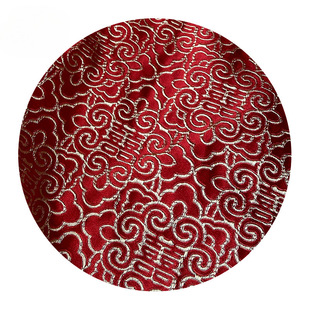 Chinese Red Red Double Happy Brocade Jacquard Fabric Millennium Pattern Ancient Chinese Clothing Satin Fabric