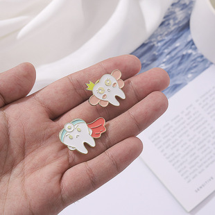 Foreign trade cartoon new products love and protect teeth series alloy brooch dentist clothes bag decoration badge