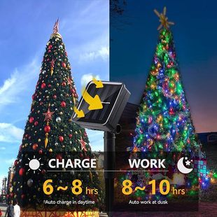 Light string wholesale solar light string copper wire led light 8 function outdoor waterproof garden light Christmas decoration lights