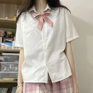 Summer JK Shirt Basic Short-sleeved Uniform Japanese New College Style Sweet Desire Style Soft Girl Student Plaid Dress Suit