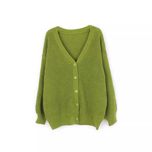 Foreign Trade Cross-border Europe and America Amazon TEMU Source Factory Sweater Women's Knitted Long Sleeve Cardigan Coat Winter