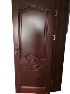 Guangdong Red Dolphin Wooden Door Factory Sabili All Solid Wood Door Single Opening Double Door Customized According to Drawings Handmade