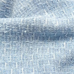 Spot high-grade small fragrant style fabric thick needle woven coat tweed three-dimensional texture fabric light luxury small fragrant style