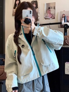 Woodpecker Short Jacket Women's 2025 Spring Fashion New Style Small Unique Super Good-looking Jacket