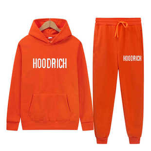 Трансграничный новый комплект спортивной одежды Hoodrich толстовка с капюшоном свитер набор с принтом толстовка из двух частей