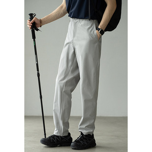 Lightweight Quick-Drying Breathable Ice Silk Cool Straight Pants for Men 2025 Summer Waterproof Outdoor Sports Casual Pants