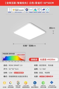 Full Spectrum Living Room Ceiling Lamp Simple Atmospheric Hall Main Lamp Ultra-thin Eye Protection Advanced Sense Restaurant Master Bedroom Lamps