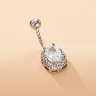 European and American Fashion Personalized Fishtail Zircon Piercing Navel Trendy Wear Sexy Piece Amazon AliExpress New